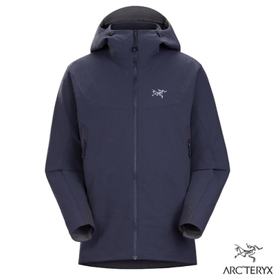 【ARCTERYX 始祖鳥】男 GAMMA HOODY 防風防潑透氣連帽外套_X000007465-30750 黑寶石