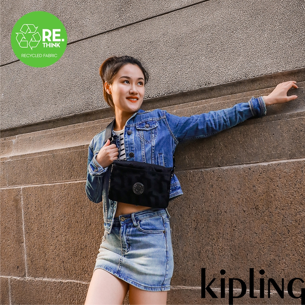 『千層包』Kipling 經典立體K字印花單肩隨身斜背包-RIRI