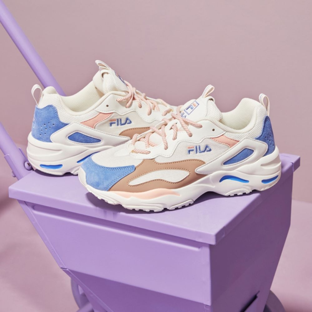 FILA RAY TRACER 中性運動鞋-米/咖 4-C606W-149