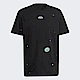 Adidas Q1 Tee HC9457 男 短袖 上衣 T恤 運動 休閒 宇宙 地球 棉質 寬鬆 舒適 愛迪達 黑 product thumbnail 1