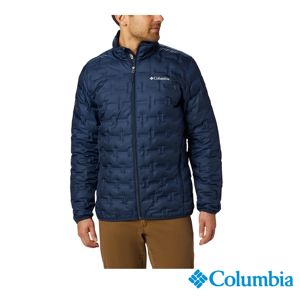 Columbia 哥倫比亞 男款-Delta Ridge 鋁點保暖650FP羽絨立領外套-深藍 UWE09550NY/HF