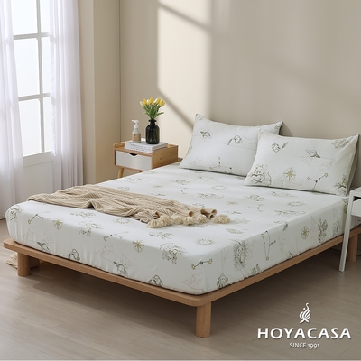HOYACASA 100%天絲枕套床包三件組-漫星宇宙(加大)