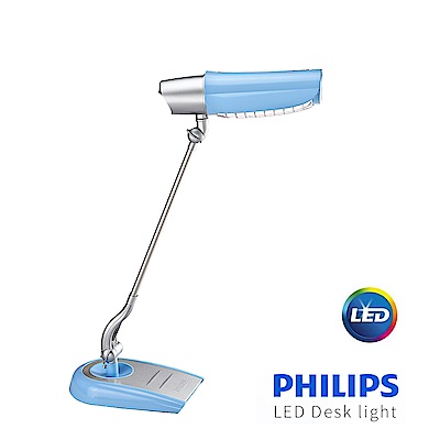 【飛利浦 PHILIPS LIGHTING】美光廣角護眼LED檯燈 FDS980-天空藍