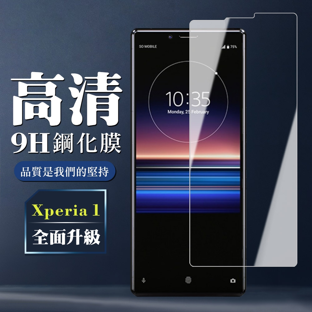 SONY Xperia 1 9H非滿版玻璃鋼化膜高清手機保護貼(Xperia1保護貼Xperia1鋼化膜)