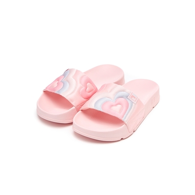 FILA KIDS DRIFTER HEART KD 大童拖鞋-粉紅 3-S648X-650