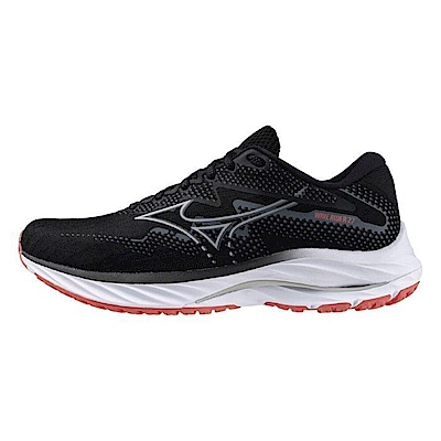 Mizuno Wave Rider 27 SW [J1GD230672] 女 慢跑鞋 運動 路跑 超寬楦 緩震 舒適 黑