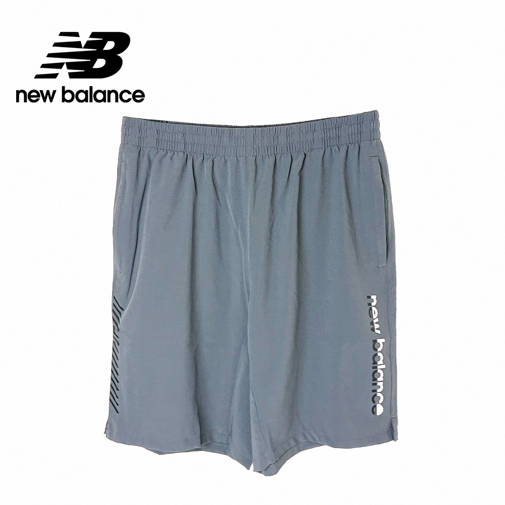 [New Balance]9吋運動短褲_男性_灰色_5872130185