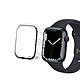 全包覆經典系列 Apple Watch Series 9/8/7 41mm 9H鋼化玻璃貼+錶殼 一體式保護殼(透明) product thumbnail 1