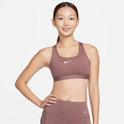 NIKE 運動內衣 女款 中度支撐 慢跑 訓練 AS W NK SWSH MED SPT BRA 灰紫紅 DX6822-208 (2X960)