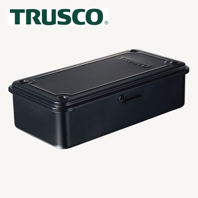 【Trusco】上掀式收納盒-迷霧黑-大(T-190MBK)