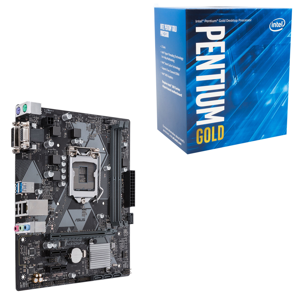 【雅虎價】Intel G5400 +華碩 H310M-K 主機板