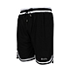 FIRESTAR 男彈性訓練籃球短褲-吸濕排汗 5分褲 慢跑 運動 B4601-10 黑白 product thumbnail 1
