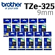 【10入組】brother TZe-325 特殊規格標籤帶 ( 9mm 黑底白字 ) product thumbnail 2