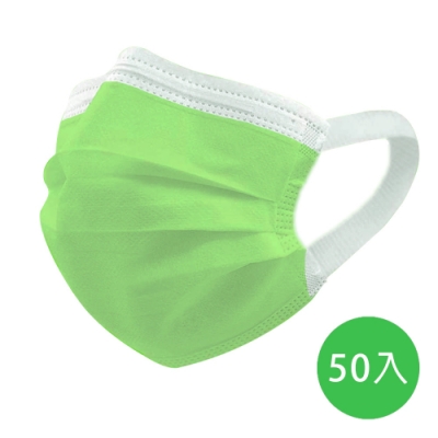 神煥 醫療口罩(未滅菌)兒童用-綠色(50入/盒) 專利可調式無痛耳帶