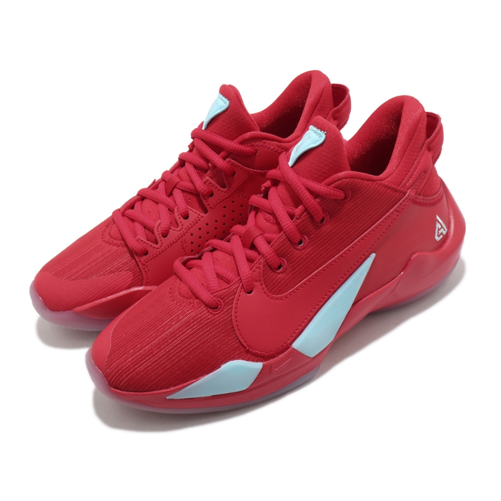 Nike 籃球鞋Freak 2 GS 運動女鞋避震包覆明星款字母哥大童紅藍 