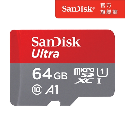 SanDisk Ultra microSDXC UHS-I(A1)64GB記憶卡140MB/s公司貨