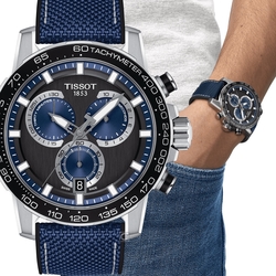 TISSOT 官方授權經銷商 SUPERSPORT 競速賽車運動時尚錶-T1256171705103