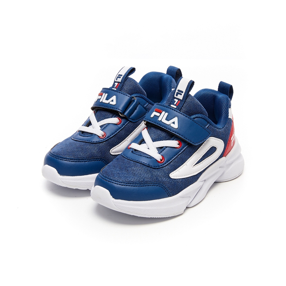 FILA KIDS 中童輕量慢跑鞋-藍 2-J823V-311