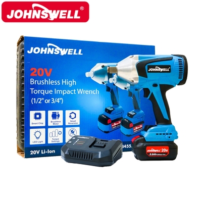 Johnswell 20V鋰電無刷衝擊扳手-單電5.0AH EP-DW8456
