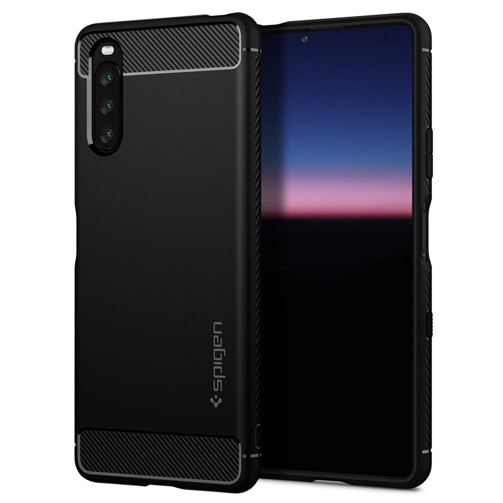 SGP / Spigen Sony Xperia 10 III Rugged Armor-軍規防摔保護殼(含吊飾孔:黑)