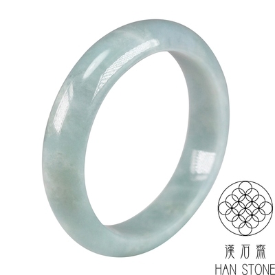 【漢石齋】天然翡翠A貨 手鐲玉鐲 芙蓉種(手圍17.2/版寬14.2mm)