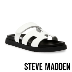 STEVE MADDEN-MAYVEN-CN 魔鬼氈休閒H涼拖鞋-白色