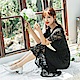 OB嚴選-婚禮系列~純色蕾絲雕花腰鬆緊拼接荷葉裙襬洋裝 product thumbnail 3