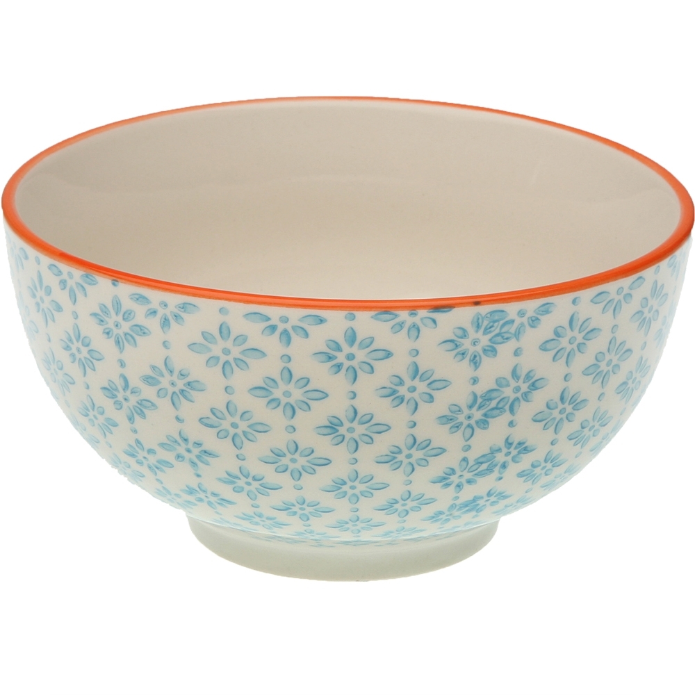 《VERSA》陶製餐碗(小花藍13cm) | 飯碗 湯碗