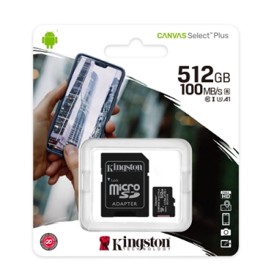 金士頓 KINGSTON SDCS2 MicroSDXC 100MB 512G U3 A1 記憶卡