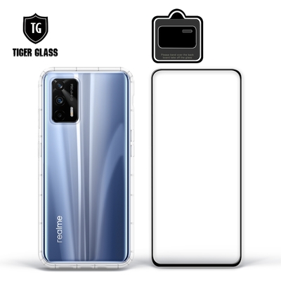 T.G realme GT 手機保護超值3件組(透明空壓殼+鋼化膜+鏡頭貼)