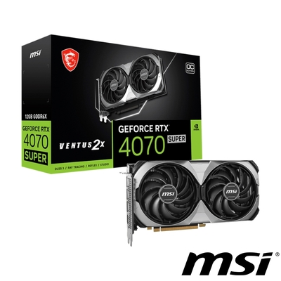 MSI 微星 GeForce RTX 4070 SUPER 12G VENTUS 2X OC 顯示卡