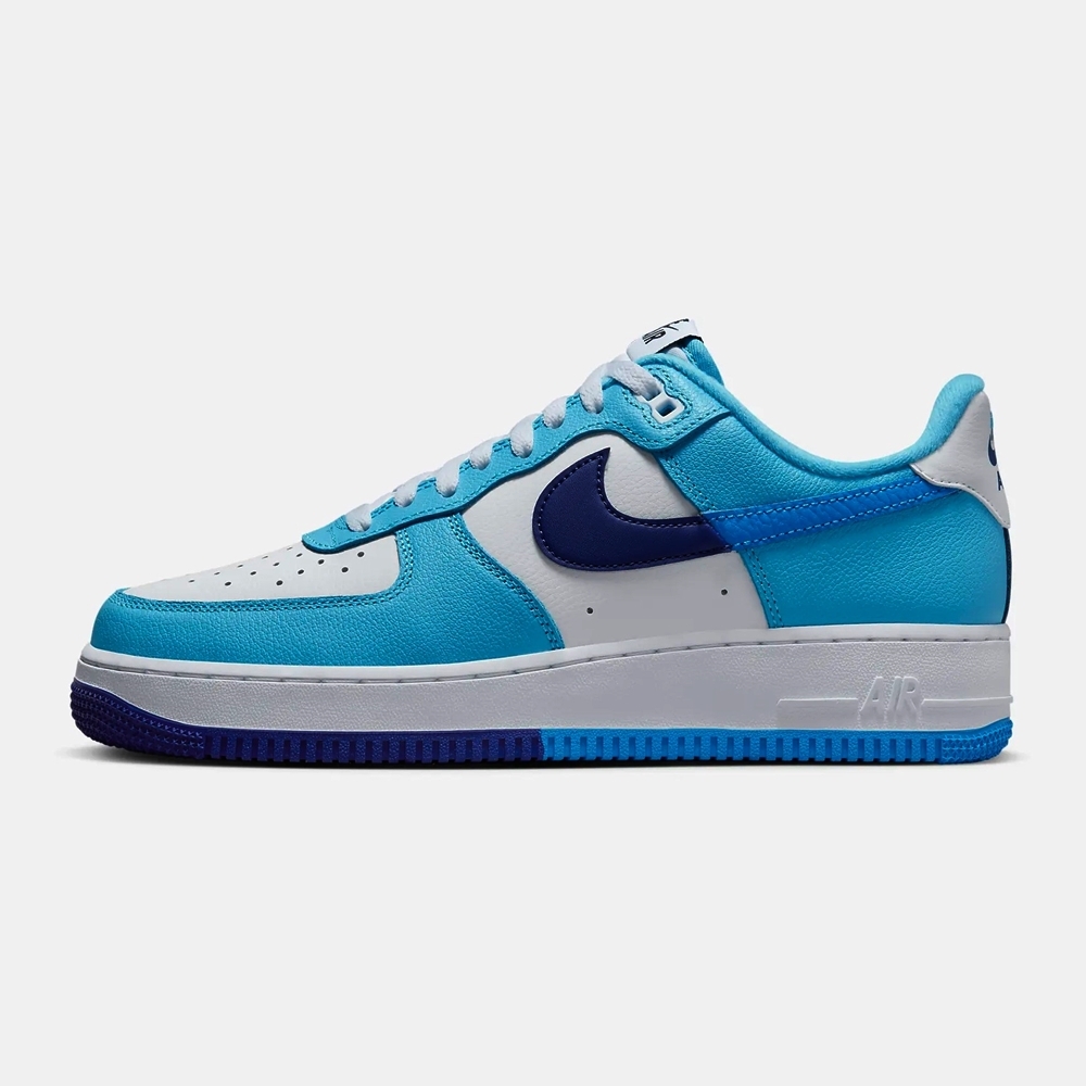 NIKE AIR FORCE 1 07 LV8 AF1 男運動休閒鞋-白藍色-DZ2522100