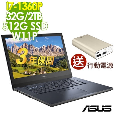 ASUS B2402CVA-0111A1360P (i7-1360P/16G+16G/2TB+512SSD/W11P/14FHD)特仕筆電