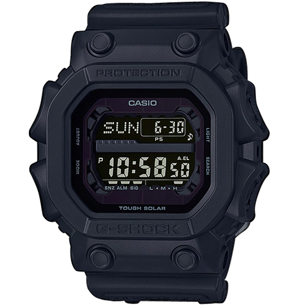 CASIO 卡西歐 G-SHOCK經典太陽能運動錶-黑(GX-56BB-1)