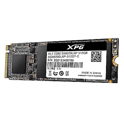 ADATA威剛XPG SX6000 Lite512GB M.2 2280 PCIe SSD