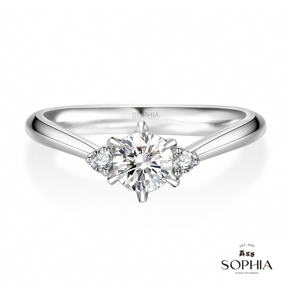 SOPHIA 蘇菲亞珠寶 - 相伴 50分 F/VS2 18K金 鑽石戒指