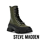 STEVE MADDEN-TAKEDOWN 厚底綁帶中筒靴-墨綠 product thumbnail 1