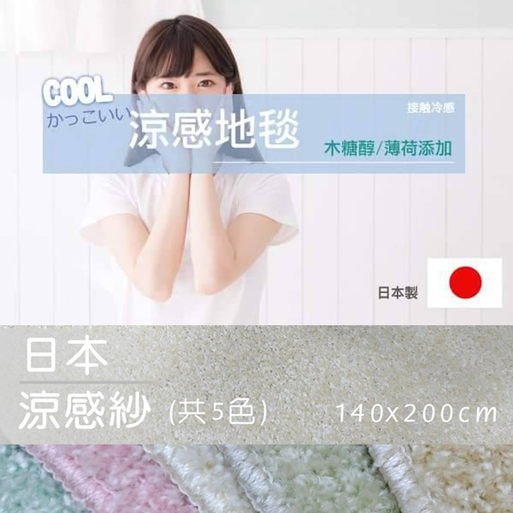 范登伯格 日本抗菌涼感紗地毯 (共五色-140x200cm)