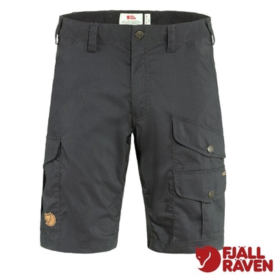 【Fjallraven 北極狐】男 Vidda Pro Lite Shorts 彈性耐磨登山健行短褲.多口袋工作褲_86892-030 深灰