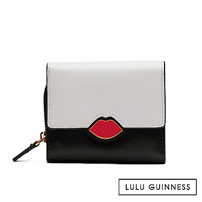 LULU GUINNESS SAFFIE 短夾 (黑白)