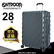 【OUTDOOR】VIGOR-28吋拉鍊箱-珠光灰 OD1671B28GY product thumbnail 1