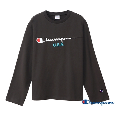 Champion WomenUSA Logo長袖Tee(黑色)