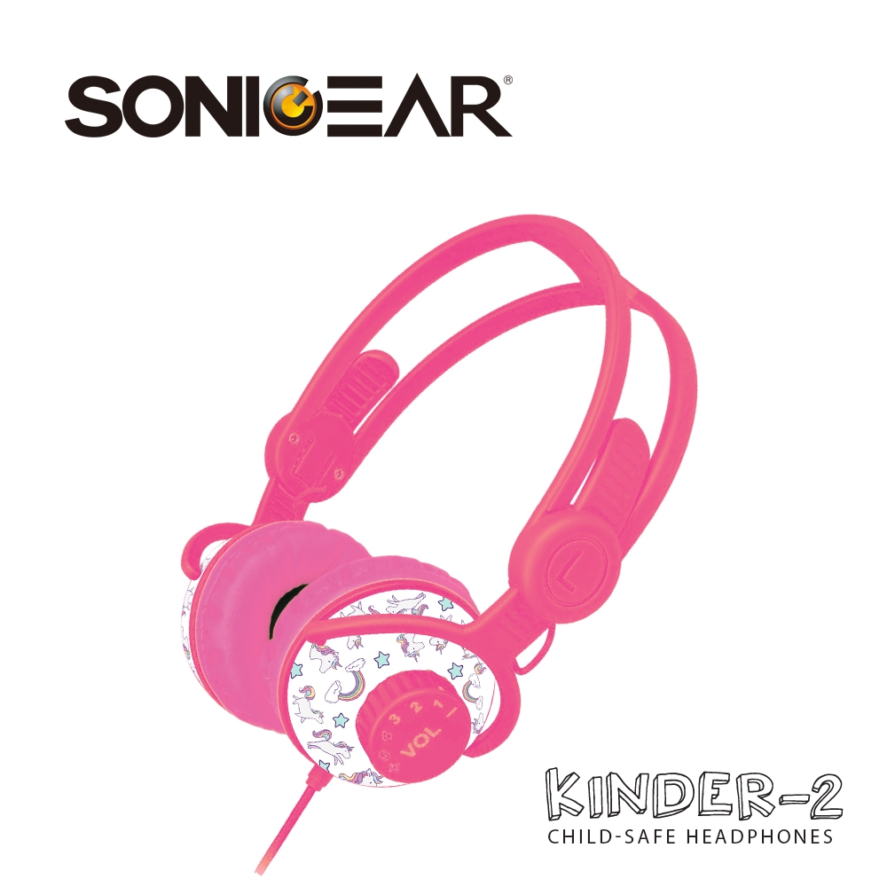 【SONICGEAR】KINDER 2 兒童專用安全立體聲耳機_Girl