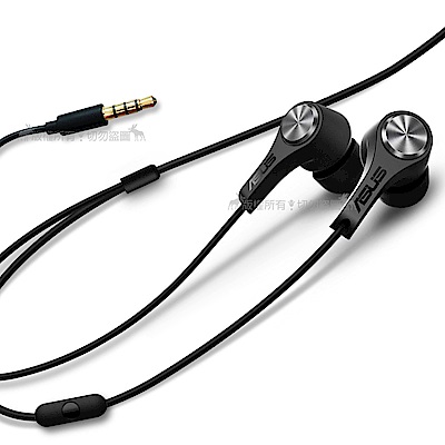 華碩 ASUS ZenEar 入耳式麥克風 線控耳機-黑色(平輸密封包裝)