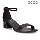 ECCO ELEVATE 45 BLOCK SANDAL 氣質繫帶高跟涼鞋 女鞋-黑 product thumbnail 1