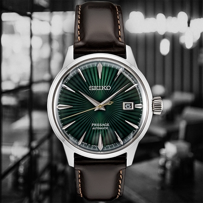 SEIKO精工 PRESAGE調酒師系列機械腕錶 禮物推薦 畢業禮物 4R35-01T0M/SRPD37J1