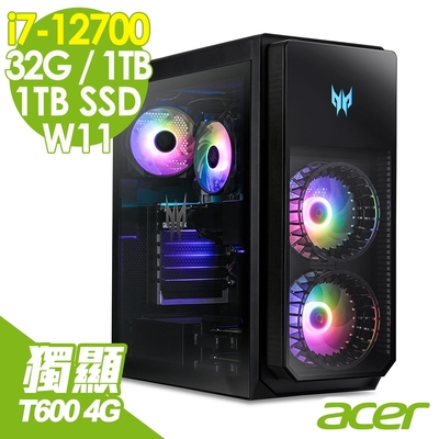 Acer PO5-640 i7-12700/32G/1TSSD+1TB/T600 4G/W11 特仕