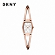 DKNY Crosswalk 經典交叉晶燦方錶不鏽鋼手腕錶 玫瑰金不鏽鋼鍊帶 22MM NY2937 product thumbnail 1