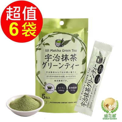 盛花園 日本不二食品-宇治抹茶粉末(6袋/組)