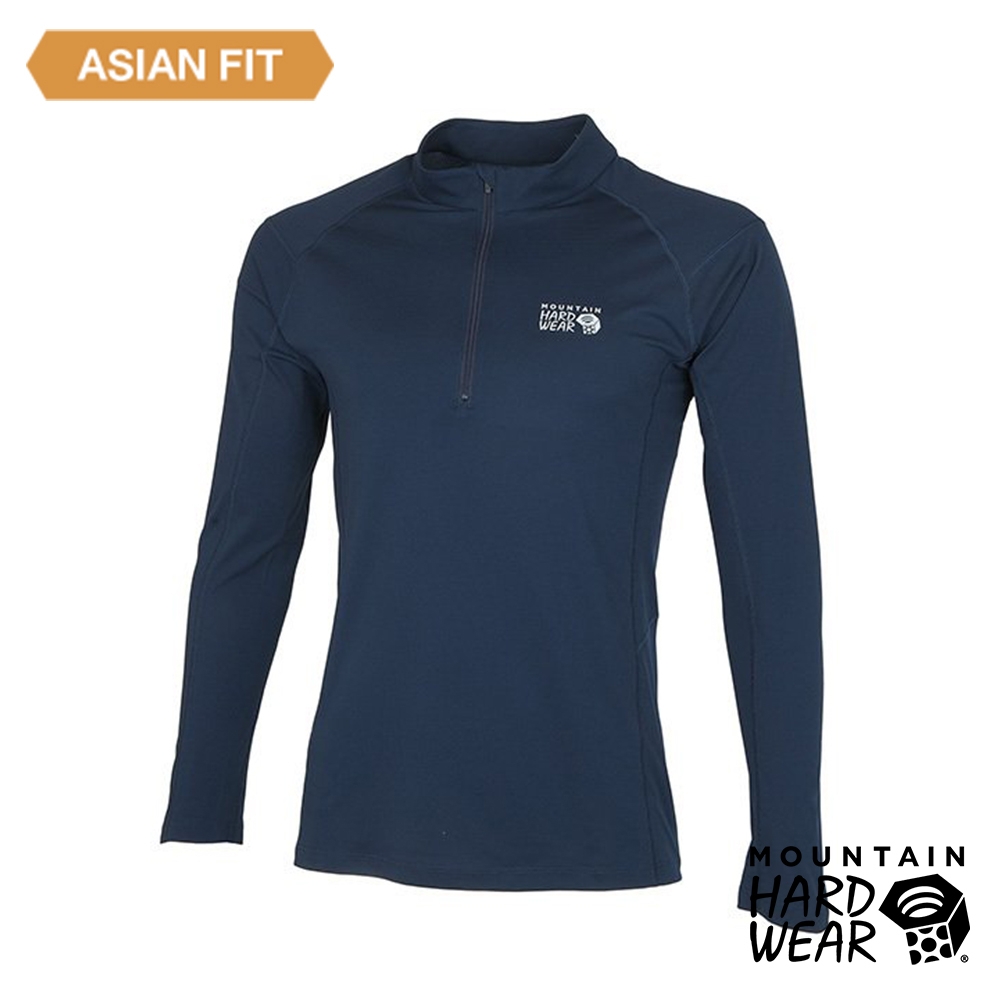 【美國 Mountain Hardwear】Estero Long Sleeve Zip T Men 彈性快乾長袖拉鍊排汗衣 男款 海軍藍 #OE3305